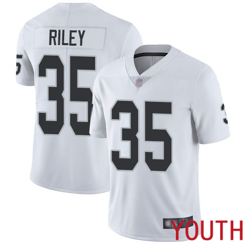 Oakland Raiders Limited White Youth Curtis Riley Road Jersey NFL Football #35 Vapor Untouchable Jersey->youth nfl jersey->Youth Jersey